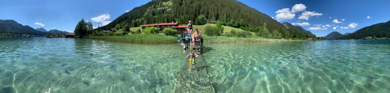 Apartamento Haus Waldblick Weissensee Exterior foto